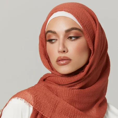 Cotton Crinkle Hijab- Wealth