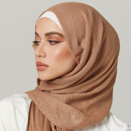 Cotton Crinkle Hijab- Gratitude
