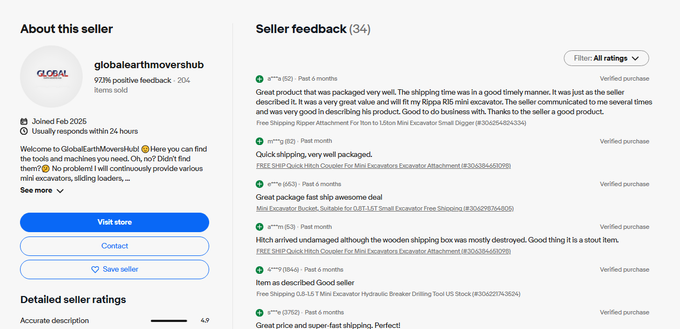 eBay Customer Reviews