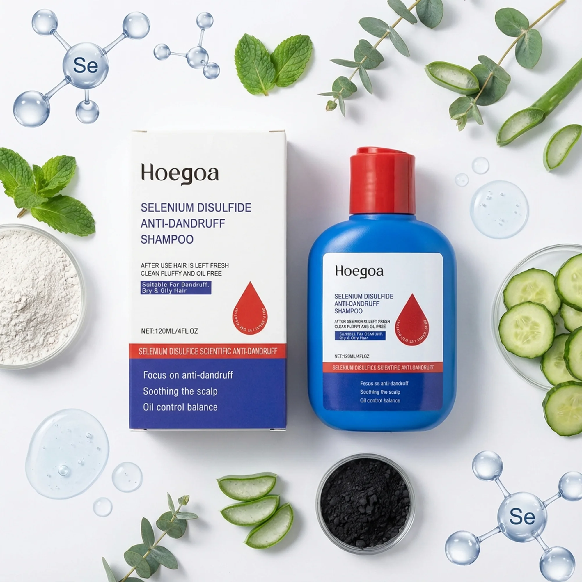 شامبو ثنائي كبريتيد السيلينيوم لتنظيف فروة الرأس بعمق