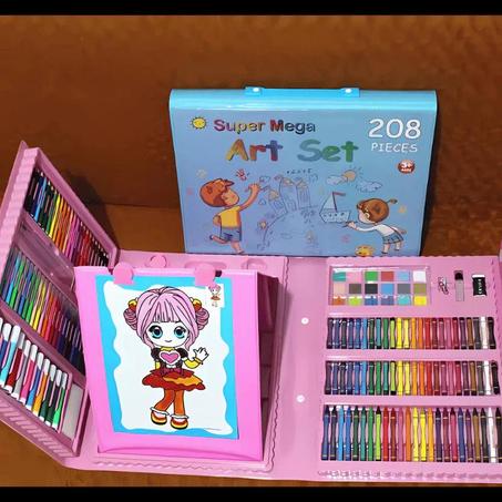 حقيبة التلوين 208 قطعة