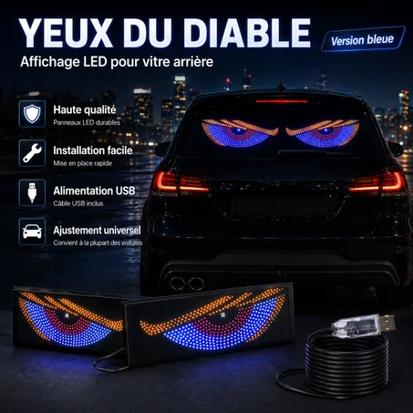 Devil Eye RGB USB – Style Auto Unique