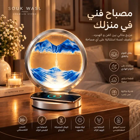 ودّع أجواء الغرفة المملة في دقائق وأضف لمسة هدوء وفخامة مع ساعة الرمال