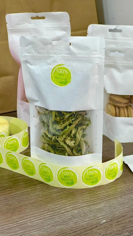 Etiquette Bio Natural '100%'