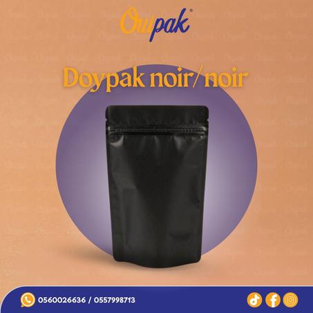 Sac Doypack Couleur Noir/Noir'100قطعة'