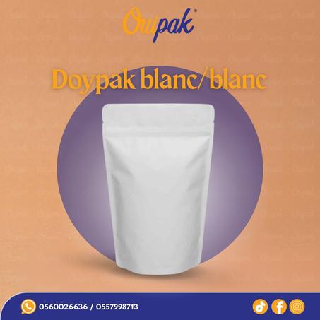 Sac Doypack Couleur Blanc/Blanc'100قطعة'