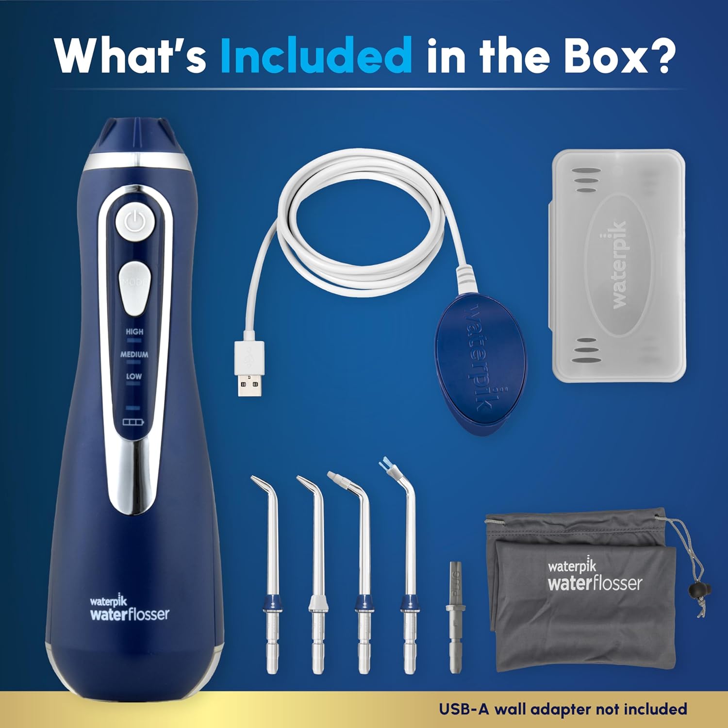 خيط الاسنان المائي. Waterpik Cordless Advanced 2.0