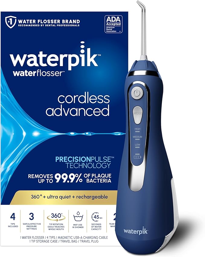خيط الاسنان المائي. Waterpik Cordless Advanced 2.0