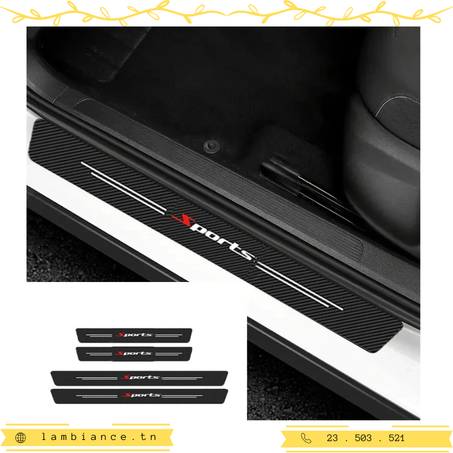 Bandes de seuil de porte anti-piétinement et anti-rayures