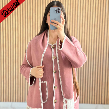 Ensemble 2 pièces avec écharpe