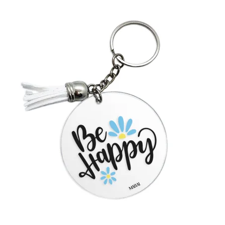 Be Happy Key Ring