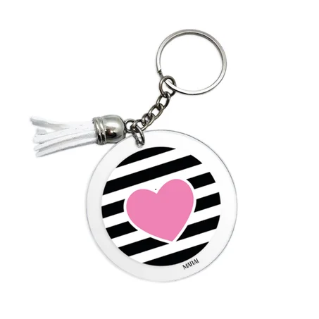 Rose Heart Key Ring