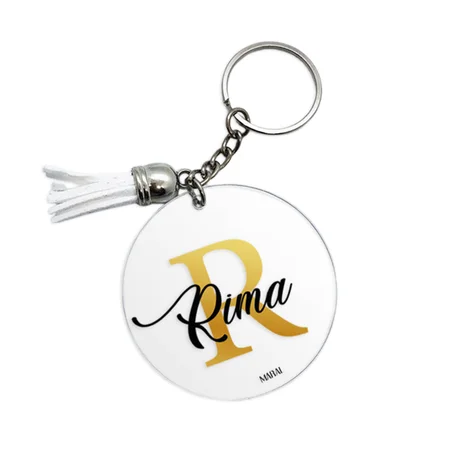 Silver or Golden Custom Key Ring