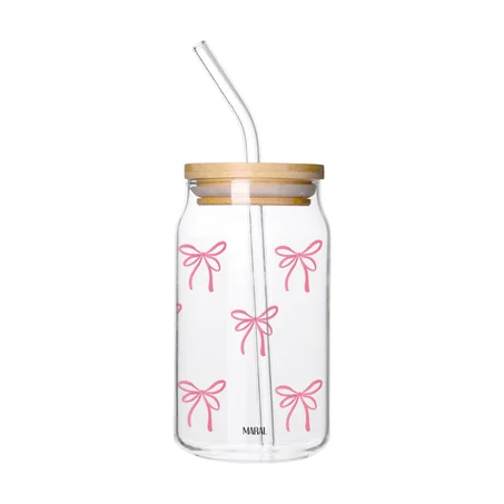 Rose Bows Can Glass