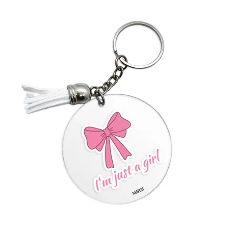 I'm just a girl Key Ring