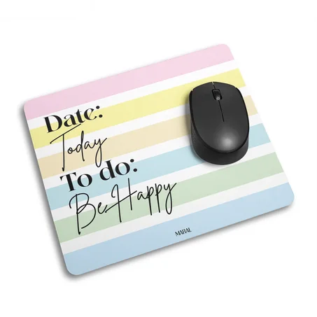 Be Happy Mouse Pad