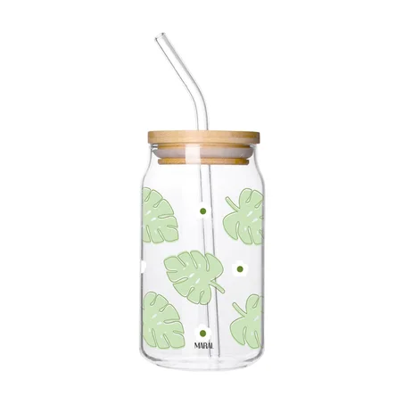 Monstera Can Glass