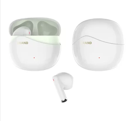 سماعات بلوتوث TWS هاي فاي – تصميم شبه داخل الأذن – مقاومة للماء والعرق – شحن Type-C – كشاف مدمج