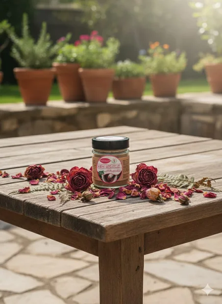 مسحوق الورد الطبيعي