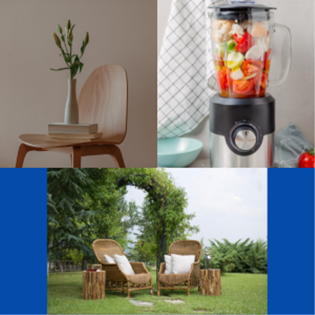 المنزل, الحديقة والأثاث