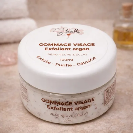 Gommage visage exfoliant argan