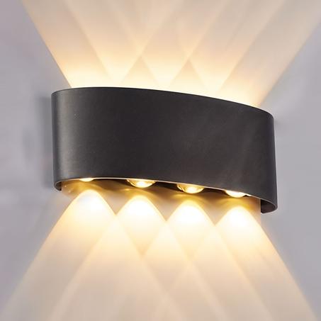 Applique Murale LED 8W D’Éclairage Extérieur 4 Lampes en PP