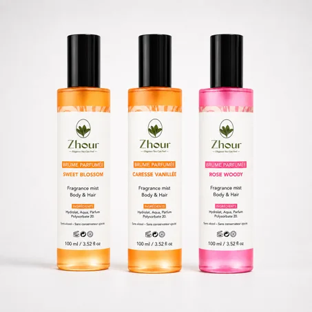 Brumes (3) Caresse Vanillée, Sweet Blossom et Rose Woody – 300 ml