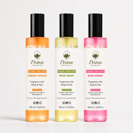 Brumes (3) MuskNight, Caresse Vanillée et Rose Woody – 300 ml