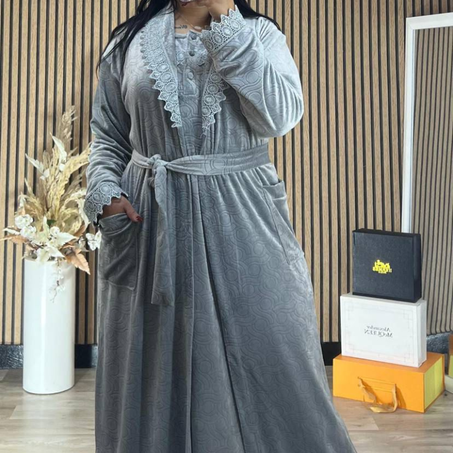 بيجامة طويلة ب بينوار طويل الثوب موبرة مع التوصيل فابور حتال باب الدار