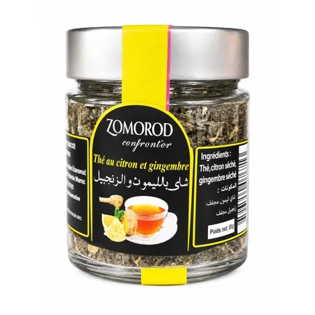 Thé naturel au citron et au gingembre