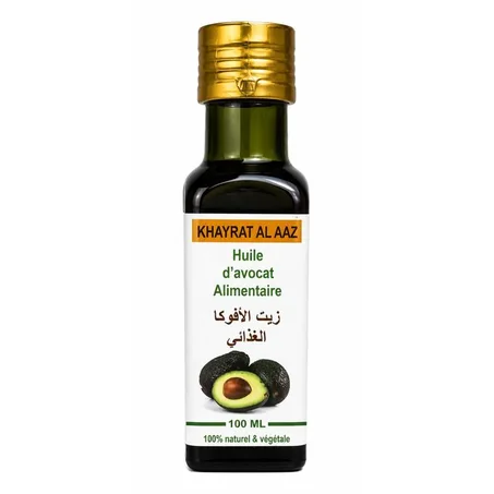 huile d’Avocat Alimentaire 100 % Naturelle 100ml
