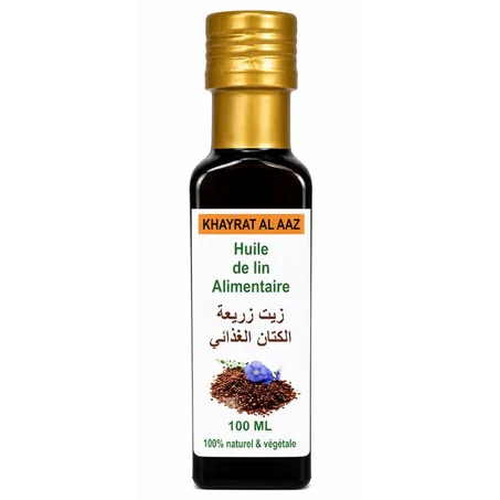 Huile de Lin Alimentaire 100 % Naturelle – 100 ml
