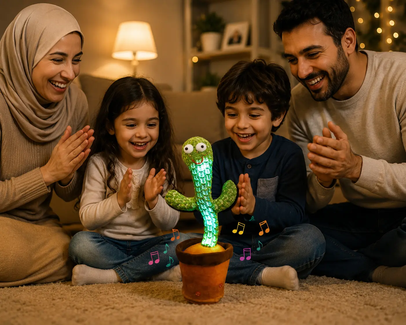 الصبار الراقص والمغني يرقص ويغني ويكرر الكلام بطريقة مضحكة للأطفال والكبار