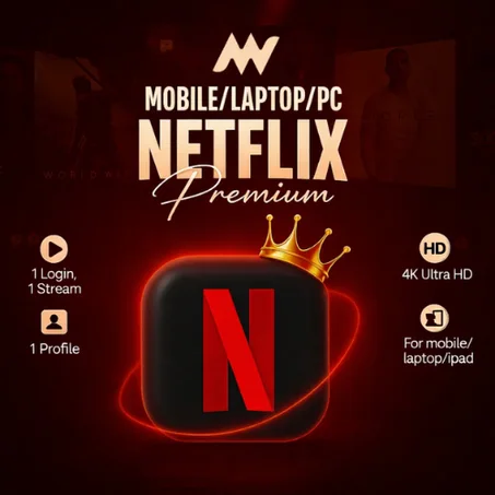 NETFLIX PRIMIUM 4K 1 MONTH 1 PROFILE
