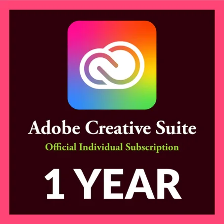 Adobe Creative Cloud Subscription 1 Year Account