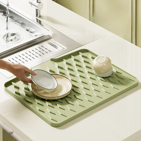 tapis égouttoir vaisselles silicone