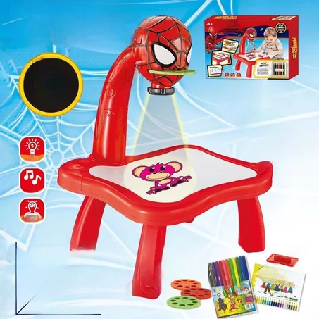 طاولة رسم فنية بجهاز عرض ضوئي للاطفال