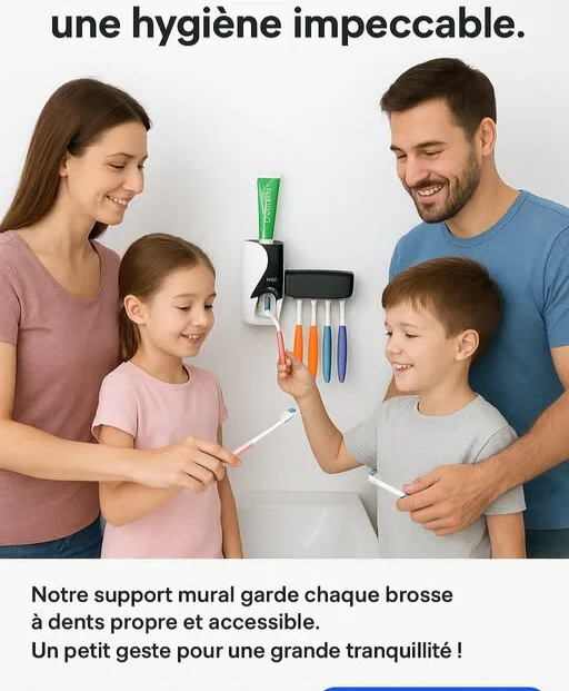 Sterelisateur et diffuseur de pate dentifrice