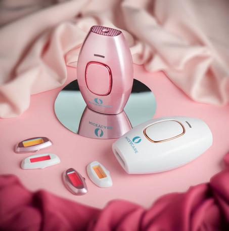 جهاز نايسي كير المنزلي لإزالة الشعر  الزائد بسهولة وبشكلٍ دائم دون أي عناء بتقنية IPL الومضات الضوئية