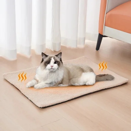 Self-Heating Pet Pad – Cozy Warm Blanket for Cats with Thermal Core