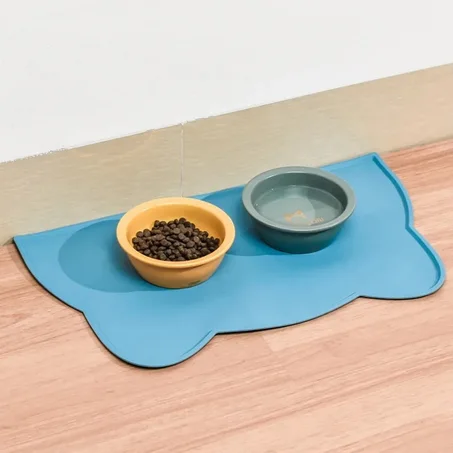 Silicone Cat Bowl Mat – Easy Clean, Waterproof & Anti-Slip