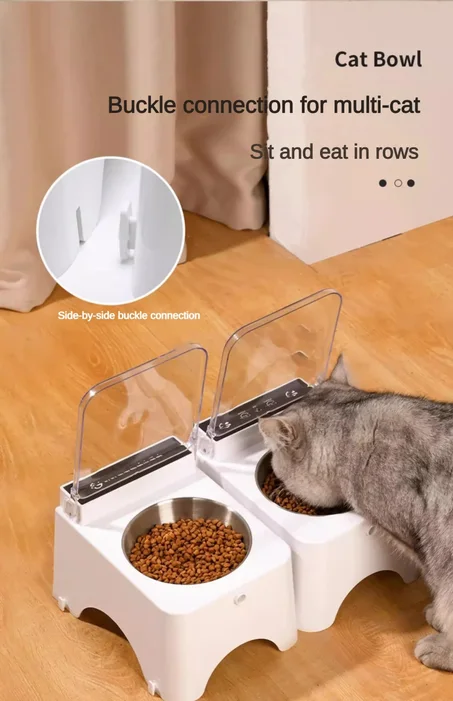 Smart Cat Bowl – Infrared Sensor Auto-Open Feeder, Anti-Mouse Food Dispenser for Cats