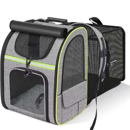 Expandable Cat Carrier Backpack – Mesh Travel & Hiking Bag