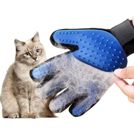Silicone Pet Grooming Gloves – Hair Removal Brush for Cats