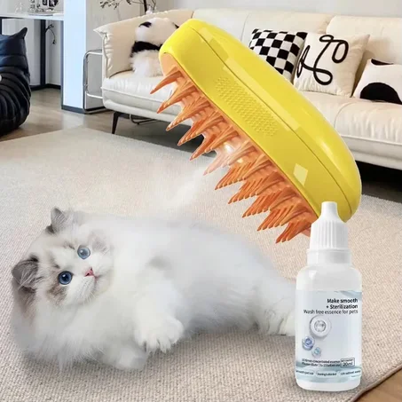 3–5pcs Cat Steam Brush Hair Serum – Wash-Free Grooming Essence for Cats & Dogs, Depilation and Pet Cleaning