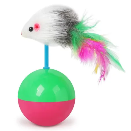 Interactive Tumbler Cat Toy – Mouse Ball for Fun Play