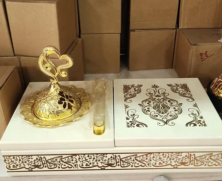 طقم مبخره مع علبة العود