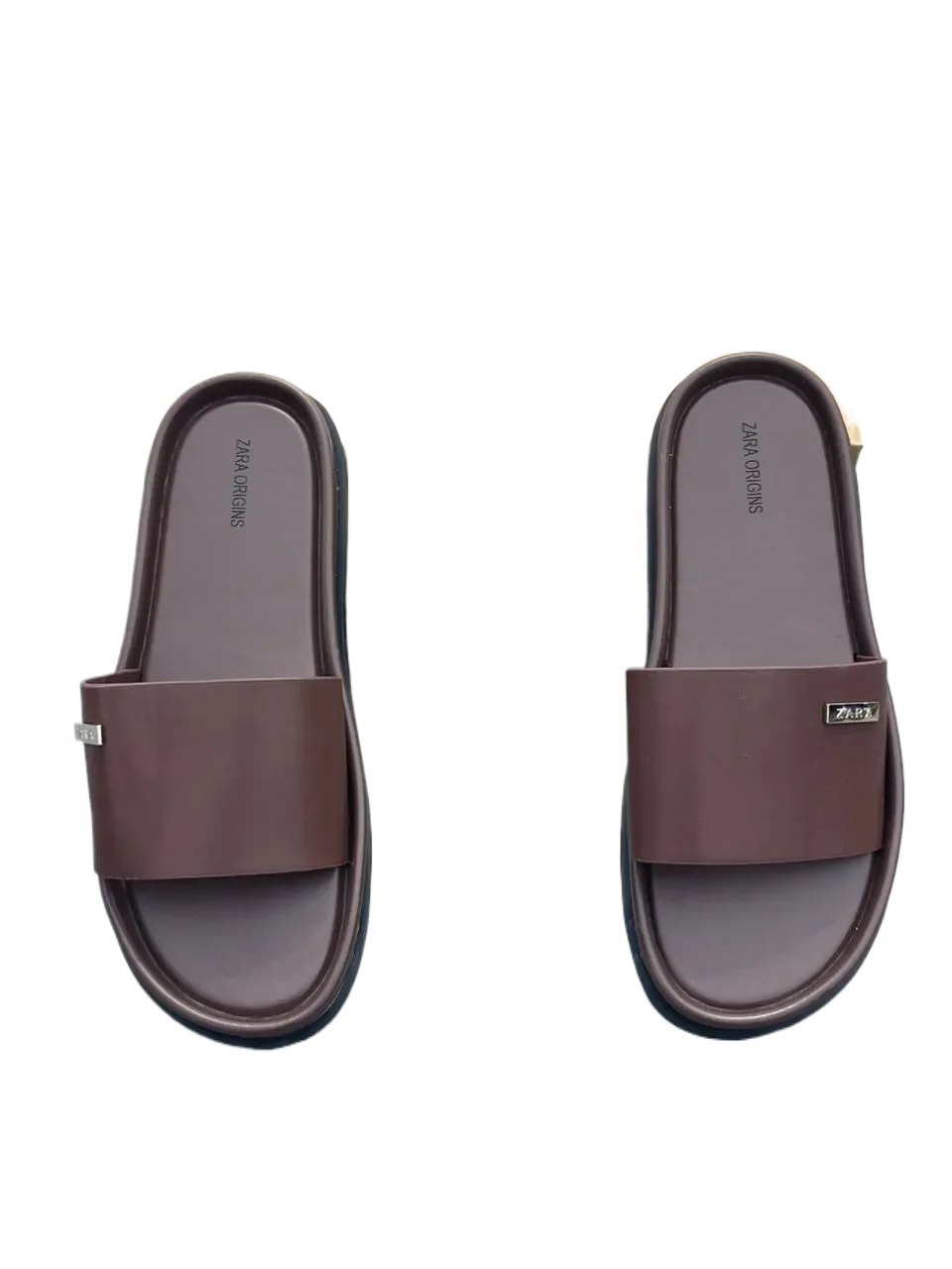 Mules / Claquettes — Marron (cuir foncé)