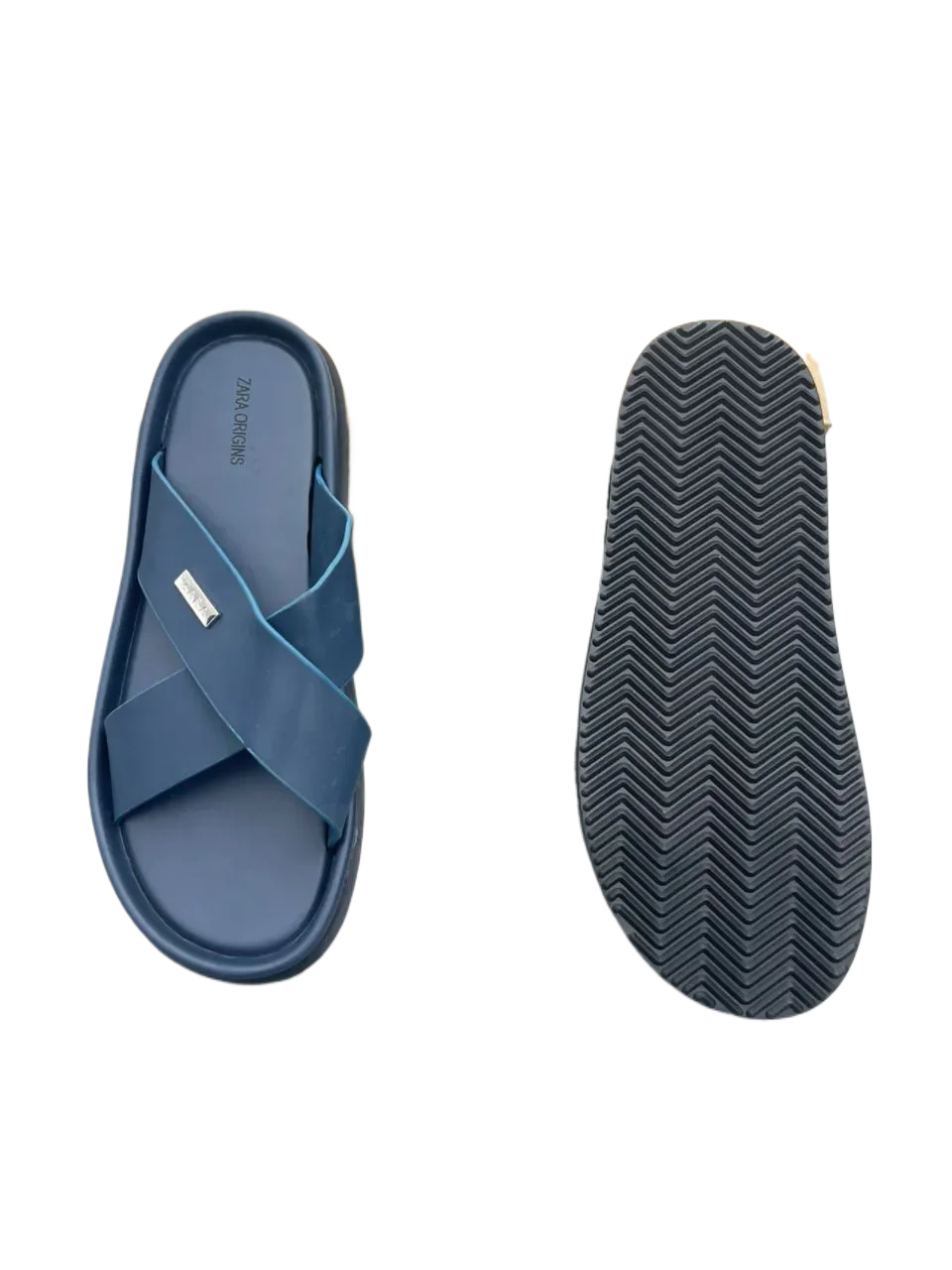 Sandale brides croisées — Bleu marine