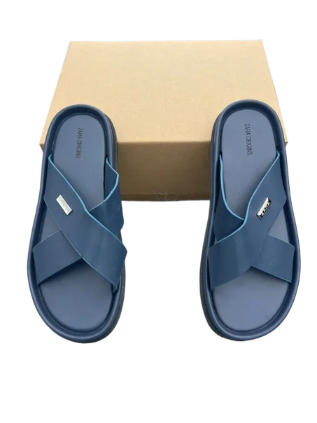 Sandale brides croisées — Bleu marine